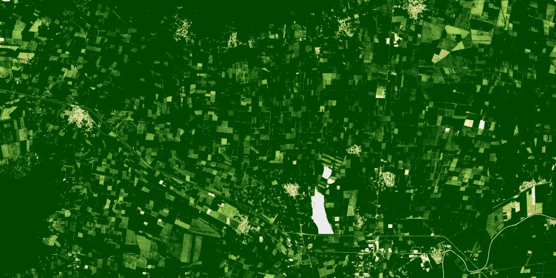 Mapa de variación de vegetación entre parcelas agrícolas