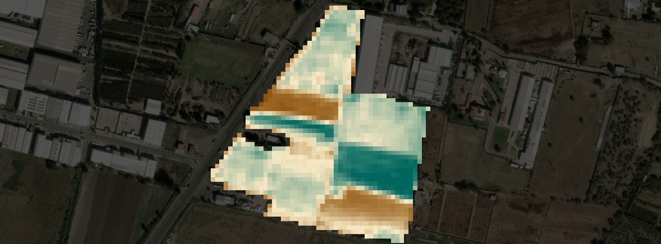 Diferencias entre divisiones de un campo agrícola